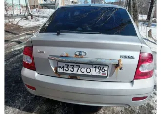 LADA Priora 2012, Легковой комби (хэтчбек) «ВАЗ 217230» LADA PRIORA, VIN: «XTA217230С0195058», г. р. з. «М 337 СО 196», 2012 г.в., модель, № двигателя:21126, 2876007, шасси (рама) №: отсутствует, цвет кузова: СВЕТЛО-СЕРЕБРИСТЫЙ МЕТАЛЛ, мощность двигателя, л.с. (кВт): 97,9 (72,0), рабочий объем…