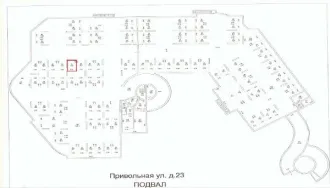 Нежилое помещение 14,3 м² в Москве по адресу: Привольная улица, дом 23, подвал №0, м/м 59, площадь 14,3 кв. м., кадастровый номер 77:04:0005004:9625