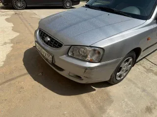 Hyundai Accent 2008 года выпуска, VIN X7MCF41GP8A178005, госномер Р450УХ 05, серебристый цвет, легковой седан.