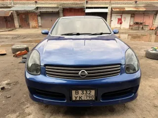 Nissan Skyline, 2004 Автомобиль Nissan Skyline, Легковой седан, Регистрационный номер В332УК790, идентификационный номер (vin): отсутствует, год выпуска: 2004, кузов № pv32-450801, цвет синий. Птс: 25уа459840, стс9971 855333, разрешенная максимальная масса 1855 кг, масса без нагрузки 1580 кг…