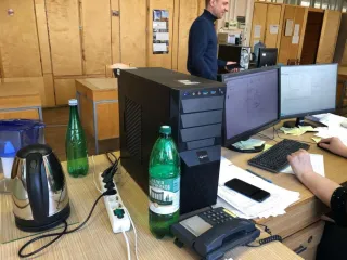 Компьютеры, оргтехника, кондиционер в составе: компьютер с принтером Samsung Printer Xpress, кондиционер Hitachi RAK-50 РЕС, ноутбук Dell G3 3500 15.6 (2 шт.), ноутбук Dell Inspiron 3593 15.6, ноутбук Dell Vostro 5590 (2 шт.), ПК Aquarius Pro P30R22 (3 шт.), ПК iRu City.