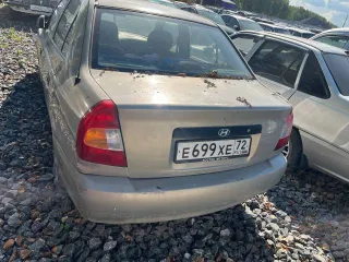 Hyundai Accent 2007 года, 102 лс, пробег 143000 км. Цвет светло-бежевый. VIN: X7MCF41GP7M121525, госномер: Е699ХЕ72. Тип двигателя: бензиновый, мощность 102 л.с. (75 кВт), объем 1495 куб. см. Разрешенная максимальная масса 1555 кг, масса без нагрузки 1176 кг.
