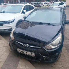 Автомобиль Hyundai Solaris, 2013 года выпуска, VIN: Z94CT51DBDR085348, цвет черный.