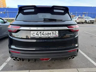 Geely Coolray 2022 года, черный цвет, госномер С414НМ62, VIN V4K8622Z0NB906754.