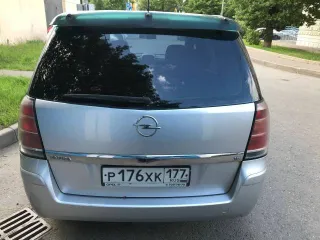 Opel Zafira 2007 года, 140 л.с., пробег 278 000 км. Цвет серый металлик. VIN: W0L0AHM7582017562, госномер Р176КХ177.