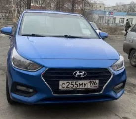 Автомобиль легковой Hyundai Solaris, 2018 года выпуска, идентификационный номер  VIN : № Z94K241CAKR123255, цвет кузова: синий, местонахождение: Свердловская область, г. Асбест, Ул. Физкультурников, 22