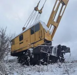 Кран железнодорожный КЖДЭ 16. Местонахождение: г. Томск, ул. Причальная, 1.