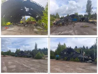 Нежилое здание ангара черного (кадастровый номер 10:12:0051302:3969), общей площадью 1052,7 кв.м., расположенное по адресу: Российская Федерация, Республика Карелия, Лахденпохский муниципальный район, Куркиекское сельское поселение, п. Куркиеки, ул. Зеленая, с земельным участком (кадастровый номер…
