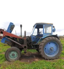 Трактор МТЗ-50 1970 года выпуска, синий. Двигатель № 268, госномер 3948 ХЕ 24.