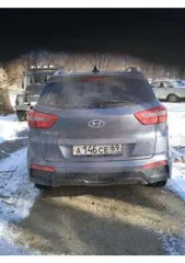 Автомобиль Hyundai Creta, регистрационный номер А146СЕ69, 2017 года выпуска, VIN Z94G2813DHR052614. Цвет серый.