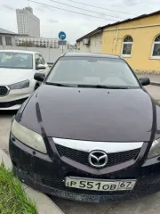Mazda 6 2005 года, 147 лс, 282000 км, АКПП. Автомобиль Mazda 6, 2005 года выпуска, цвет баклажанный, VIN JMZGG12F761619953. Технически неисправен.