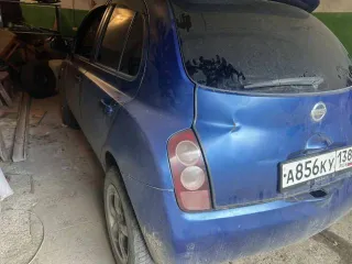 Nissan March 2003 года, 80 лс, 250000 км, АКПП, легковой автомобиль марки Nissan March 2003 года выпуска, кузов BK12080645, VIN отсутствует, синего цвета, государственный регистрационный знак А856 КУ 138