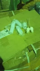 Изделия из пластика округлой формы в ассортименте (колпачки и тюбики 50 мл.) Изделия из пластика округлой формы в ассортименте (колпачки и тюбики 50 мл.), количество: 3200 шт. Общее количество 32000 шт.Имущество продается в том виде, в каком оно есть, в случае продажи возврату/обмену не подлежит…