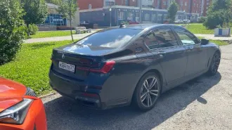 BMW 730D XDRIVE 2020 г.в., г/н М584ТХ21, VIN X4X7S49150YG22970, кузов черного цвета