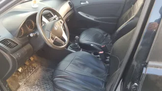 Автомобиль Hyundai Solaris 2014 года, черный, VIN Z94CT51DAFR110688, категория B, объем двигателя 1591 см³, мощность 123 л.с.