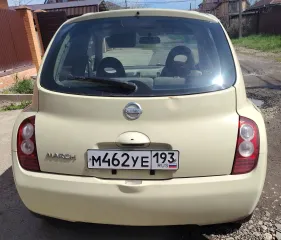 Nissan March 2005, grz М462УЕ193, vin AK12-802629, легковой комби (хэтчбек), категория В, пробег 278 173 км, год изготовления 2005, шасси отсутствует, кузов AK12-802629, цвет бежевый, мощность 65,3 л.с., двигатель 1.2 л, бензин.