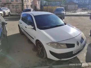 Renault Megane, 2008 года, 86 лс, 324337 км, VIN VF1BMSF0540065879, кузов № VF1BMSF0540065879, цвет белый.