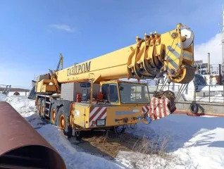 Demag AC-265, 1994 Кран на спецшасси Demag AC-265, 1994 года выпуска, заводской номер машины (рама) – 38245, цвет – желтый, ГРЗ ЕК6551/59, мощность двигателя 269.00 кВт (366 л.с.), конструкционная масса – 48 000 (местонахождение – пгт Игрим)