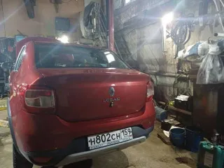 Renault Logan Stepway 2021, красный. VIN: X7L4SRLVG68545278, госномер: Н802СН159. Год выпуска: 2021. Тип двигателя: бензиновый, мощность 60,5 л.с. Экологический класс 5. Разрешенная максимальная масса 1545 кг, масса без нагрузки 1161 кг.