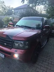 Land Rover Range Rover Sport 2006, 390 лс, 295083 км, полный привод, АКПП, легковой автомобиль, марка: Land Rover, модель: Range Rover Sport, год изготовления: 2006, цвет: темно-красный, VIN: SALLSAA346A941137, страна: Англия.