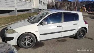 Renault Megane, 2008 года, 86 лс, 324337 км, VIN VF1BMSF0540065879, кузов № VF1BMSF0540065879, цвет белый.
