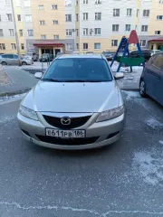 Mazda 6 2005 года, золотистого цвета. VIN JMZGG12F251273800, госномер E611PB186.