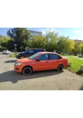 LADA Granta 2017, VIN XTA219010J0510666, цвет оранжевый. Осмотр по предварительной записи по телефону: +79631000405. Автомобиль находится в залоге у ПАО "СОВКОМБАНК". Адрес осмотра: Юбилейная улица, дом 13, Верхняя Пышма, Свердловская область, 624096.