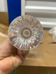 Бокалы Baccarat коктейльные 6 шт с гранями округлые на ножке граненой формы.