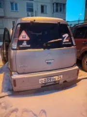 Nissan Cube, 2001 Nissan Cube, 2001 года, 85 лс, 240000 км, АКПП, автомобиль NISSAN CUBE следы ржавчины на дне, порогов и крыльев, треснуты бампера, двигатель нуждается в ремонте, трещина на лобовом стекле, передние стекла не открываются, аккумулятора нет в наличии, обязательно осмотр автомобиля…