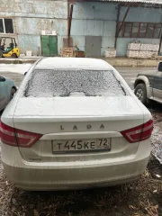 Lada Vesta, 2019 года, 106 л.с., 166157 км. Легковой автомобиль, VIN XTAGFL110LY402545, механическая коробка передач, отсутствует аккумулятор. Возможно потребуется капитальный ремонт ДВС. Находится в залоге у АО "ТБанк".