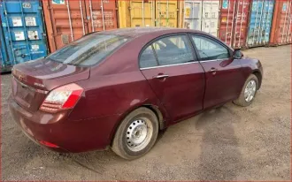 Geely Emgrand (FE-1) 2012 года выпуска, VIN X9W215711C0002577, цвет кузова вишневый темный, номер двигателя JL4618 C9N000347, мощность 126 л.с. (93 кВт), экологический класс четвертый, тип транспортного средства легковой седан.