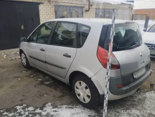 Renault Scenic 2007 года, 113 л.с., 200000 км. Легковой автомобиль, марка: RENAULT, модель: SCENIC AUC16 110 96, год изготовления: 2007, цвет: светло-серо-голубой, VIN: VF1JM1B0H37998547, ПТС: 77ТО 531160, г/н: Н090ВХ60, модель двигателя: K4MD812, тип двигателя: бензиновый, двигатель №: D135828