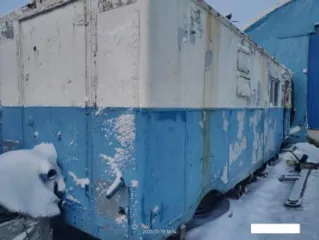 Вагон-дом 2,5х4 с санузлом на санях, инвентарный номер 00-00045687.