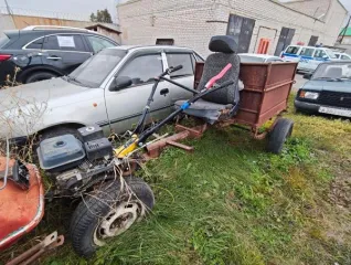 Мотоблок марки HUTER, модель двигателя W170F, номер двигателя 210623.