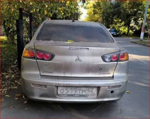 Mitsubishi Lancer 2011 Легковой седан Mitsubishi Lancer 1,5, VIN: JMB5NCY2ABU006835, год выпуска: 2011, цвет: бежевый, тип двигателя: бензиновый, мощность двигателя: 109 л.с. (80,2 кВт), объем двигателя: 1499 куб.см., экологический класс: четвертый. По периметру автомобиля наблюдаются очаги…