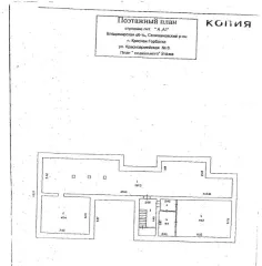 Нежилое помещение площадью 179,7 кв. м, назначение нежилое, кадастровый номер 33:10:000101:440, расположенное по адресу: Владимирская область, р-н Селивановский, МО поселок Красная Горбатка (городское поселение), п Красная Горбатка, ул. Красноармейская, д 6, номера на поэтажном плане: 1,2…