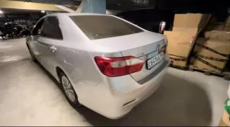 Toyota Camry, 2013 г.в., цвет кузова: серебристый металлик, VIN XW7BH4FKX0S003115, гос. номер С641АА154.