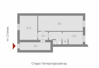 Нежилое помещение расположено по адресу: Санкт-Петербург, Старо-Петергофский проспект, д. 41, литера А, пом. 3-Н. Площадь 50.7 кв.м, назначение: нежилое, этаж №1, кадастровый номер 78:32:0008005:2812. Право собственности подтверждается записью в Едином государственном реестре недвижимости от…