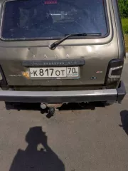 Легковой автомобиль, марка: ВАЗ, модель: 21310, год изготовления: 2003 г.в., цвет: СЕРО ЗЕЛЕНЫЙ, VIN: ХТА21310030046124, г/н: К817ОТ70, мощность двигателя, л. с.  кВт : 80.0, рабочий объем двигателя, куб. см: 1774, Техническое описание: Нива не на ходу, нет колес, есть коррозия.