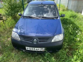 Renault Logan (SR), 2006 года выпуска, цвет кузова тёмно-синий, VIN X7LLSRAGH6H040463, регистрационный номер Р033АР39. Мощность двигателя 55 л.с., коробка передач механическая, привод передний, объем двигателя 1390 см³, пробег 317974 км.