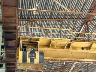 Электромостовой кран 15т 1952г. Внешне не разукомплектован, возможно отсутствие деталей.