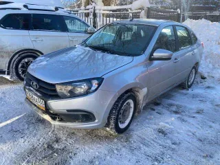 Lada Granta 2024, 90 л.с., 27705 км. VIN XTA219140R0555751, госномер Р768АА550, пробег 27 705 км, цвет кузова серый, двигатель 1.6 л (90 л.с.), МКПП.