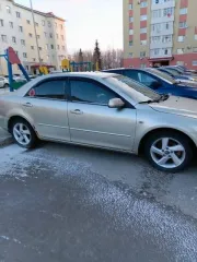 Mazda 6 2005 года, золотистого цвета. VIN JMZGG12F251273800, госномер E611PB186.