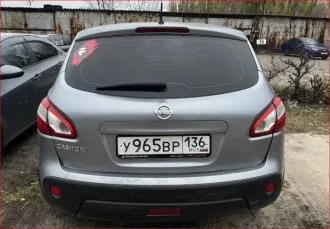 Nissan Qashqai, 2011 года, 141 л.с., автомобиль легковой, марка: NISSAN, модель: QASHQAI 2.0, VIN: SJNFBNJ10U2257706, гос. рег. номер: У965ВР136, год изготовления: 2011, ТС находится в залоге у Публичное АО "Совкомбанк"