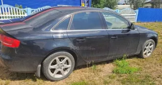 Автомобиль легковой АУДИ А4 2009 года выпуска, двигатель: бензиновый 160.00 л.с.  1798.00 куб. см , КПП: автоматическая, VIN: WAUZZZ8K39N052288, цвет кузова: черный, местонахождение: Пермский край, Бардымский р н, Елпачиха с, М. Джалиля ул, дом 62