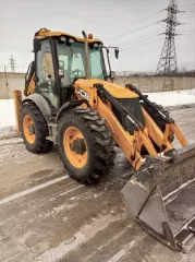 Экскаватор-погрузчик колесный JCB-4CX, модель JCB-4CX, двигатель № SB40066U2105307, мощность двигателя 100.9 л.с., цвет желтый, 2007 г.в., г.р.з. 8539PO78. Находится на территории завода в г. Торжок.