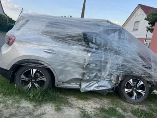 Chery Tiggo4 Pro, 2024, VIN LVVDB21B6RD122834. Автомобиль после аварии, не на ходу. Для более точного технического описания необходимо провести проф. диагностику. Передняя часть автомобиля сильно повреждена. Имущество в залоге.