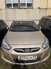 Hyundai Solaris, 2012 года, 123 лс, 219251 км. Автотранспортное средство со следующими характеристиками: Модель автомобиля: HYUNDAI SOLARIS; 2012 года выпуска; номер двигателя G4FC CW120283; VIN: Z94CT41DACR158524, ГРЗ Х154СН72, цвет Бежево-Серый, отсутствует аккумулятор.