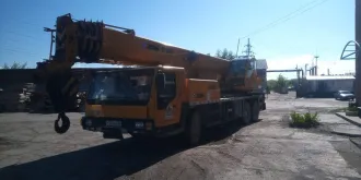 Автокран XCMG XZJ5327JQZ30K, VIN LXGCPA320CA002229, год выпуска 2012, цвет желтый, гос. номер Р709ХВ38