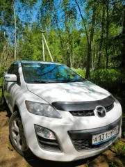Mazda CX-7 2011 года, 238 л.с., 110000 км, АКПП. Автомобиль Mazda CX-7 2011 года выпуска, госномер А131СТ90, VIN JMZER893800248419. Цвет белый, тип кузова универсал, тип двигателя бензин, мощность 238 л.с., коробка передач АКПП. Техническое состояние условно-пригодное, требует ремонта, на ходу.